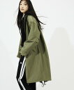 【SALE／30%OFF】CONVERSE TOKYO WOMEN MILITARY LONG MODS COAT コンバーストウキョウ ジャケット・アウター ミリタリージャケット カーキ ベージュ ブラック【送料無料】