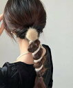 【SALE/40%OFF】miniministore ワイヤーポニー ヘアアレンジ 韓国風 ミニミニストア ヘアアクセサリー ヘアゴム ブラック グレー ブラウ...