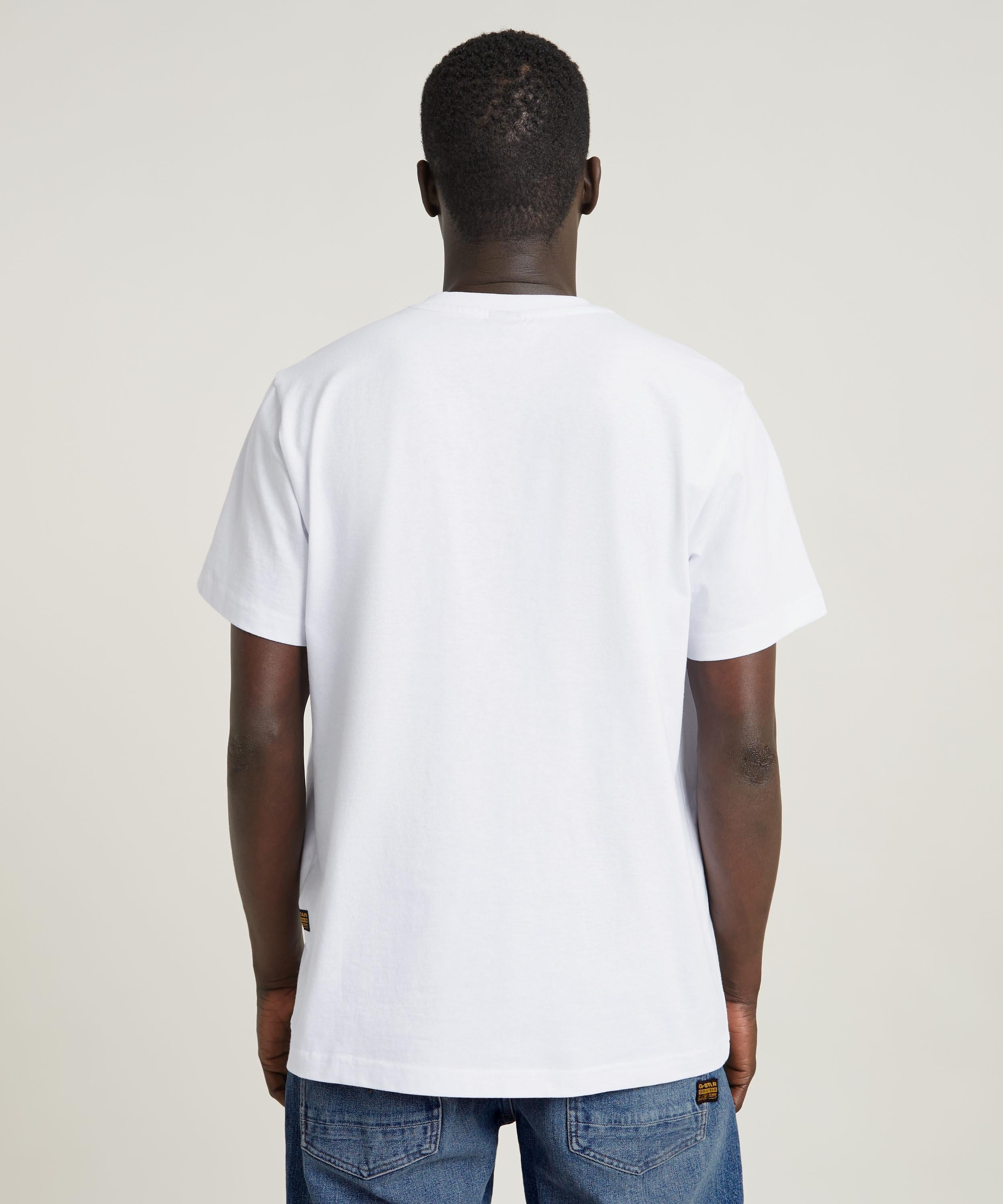 【公式ショップ】JEANS CARTOON LOOSE T-SHIRT/アートグラフィックプリントルーズTシャツ ジースターロゥ トップス カットソー・Tシャツ ホワイト