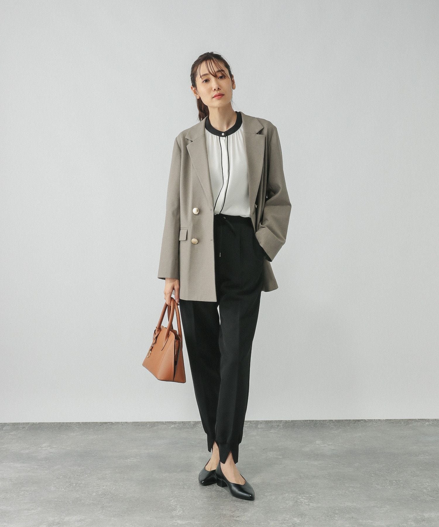 【SALE／50%OFF】GLOBAL WORK ウツクシイージーWクロスジョグパンツ/499659 グローバルワーク パンツ その他のパンツ ネイビー ブラック stylife-15263384 Rakuten Fashion サンプル画像3