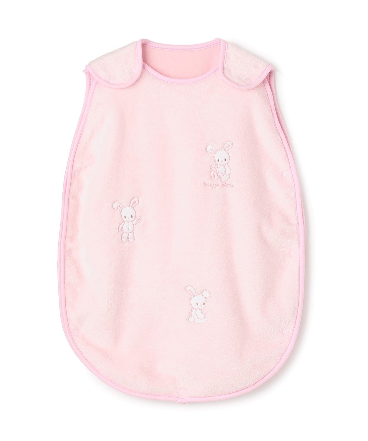 mezzo piano 動物アップリケ スリーパー ナルミヤオンライン マタニティウェア・ベビー用品 その他のベビーグッズ ピンク ホワイト【送料無料】 2