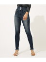 【SALE/50%OFF】AZUL by moussy ハイウエストボタンデニムスキニー アズールバイマウジー パンツ/ジーンズ ジーンズその他 ブルー