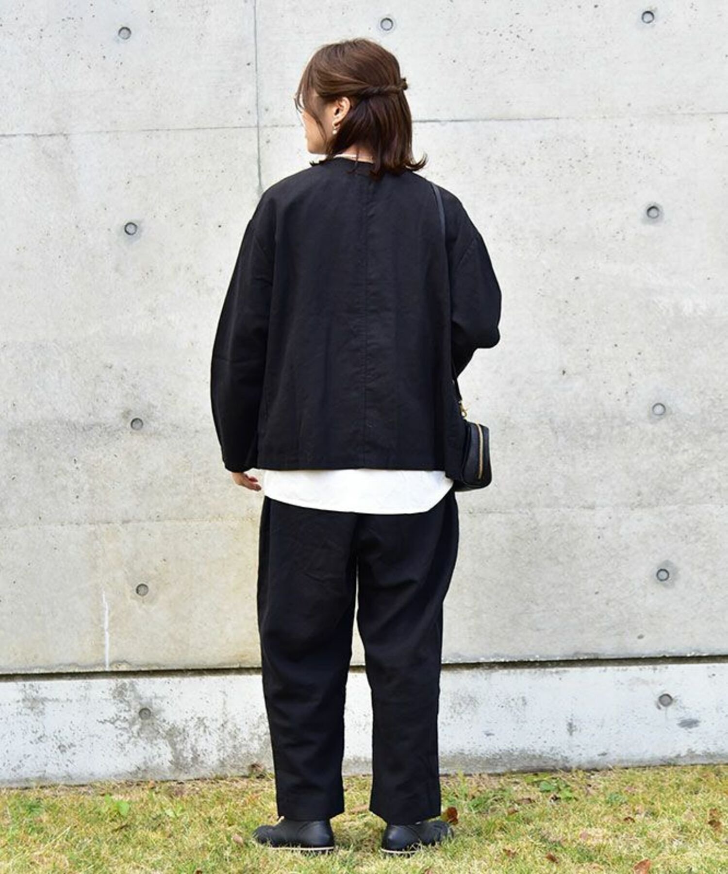 hagumu hagumu｜麻混パンツセットアップ [[125707]][C] ハグハグ パンツ その他のパンツ ブラック