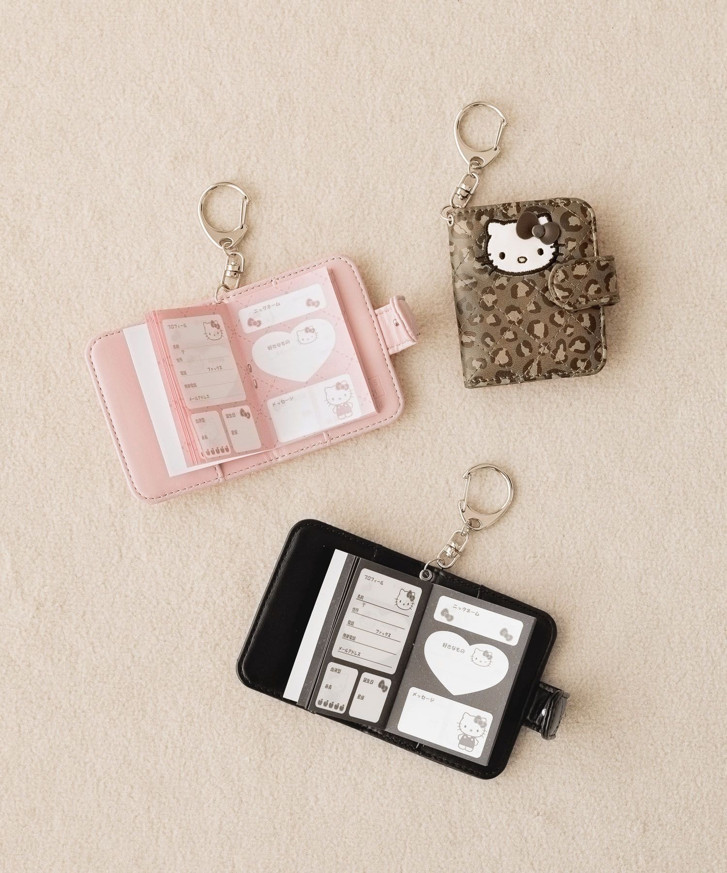 LOWRYS FARM 【HELLO KITTY】キルティングプロフブックキーチャーム ローリーズファーム ファッション雑貨 チャーム・キーチェーン