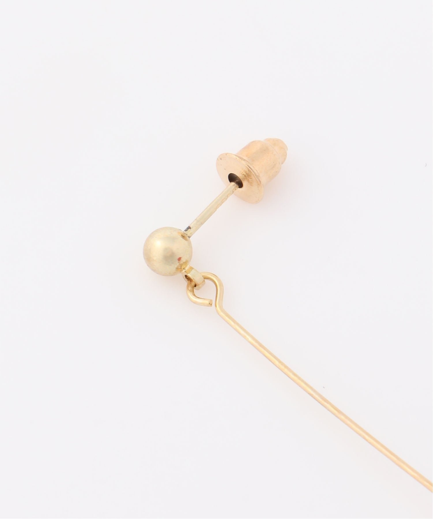 Coo+i/(W)レッドハートデザインピアス スレンダー アクセサリー・腕時計 ピアス レッド