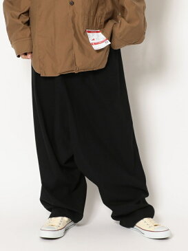 ROYAL FLASH Maison MIHARAYASUHIRO/メゾン ミハラヤスヒロ /OVER SIZED SMOOTH CHINO PANTS /オーバーサイズ サルエル パ ロイヤルフラッシュ パンツ/ジーンズ フルレングス ブラック【送料無料】