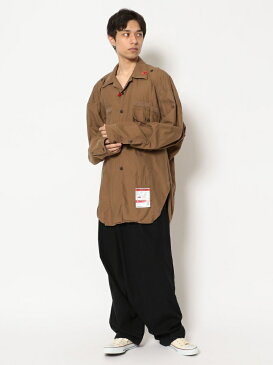 ROYAL FLASH Maison MIHARAYASUHIRO/メゾン ミハラヤスヒロ /OVER SIZED SMOOTH CHINO PANTS /オーバーサイズ サルエル パ ロイヤルフラッシュ パンツ/ジーンズ フルレングス ブラック【送料無料】