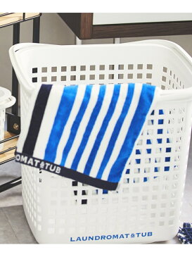 niko and... OR LATストライプBT ニコアンド 生活雑貨 バス/トイレ/ランドリーグッズ ブルー グレー ピンク