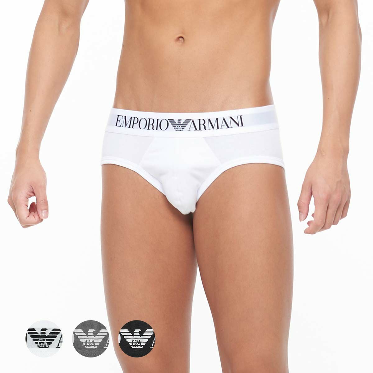 【SALE／30%OFF】EMPORIO ARMANI EMPORIO ARMANI ICONIC LOGOBAND STRETCH COTTON BRIEF コットン ブリーフ パンツ ナイガイ インナー・ルームウェア ボクサーパンツ・トランクス