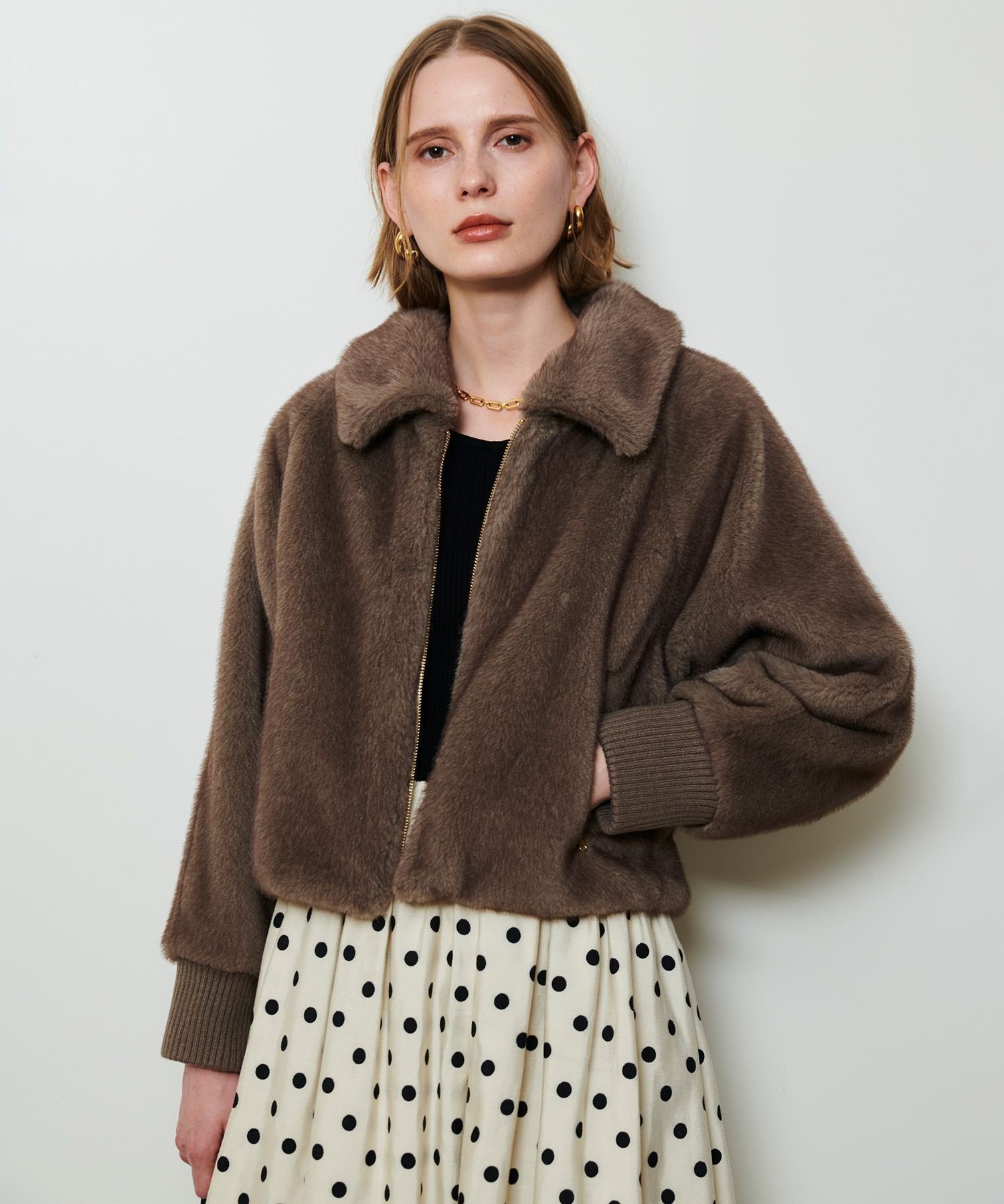 コムデギャルソンコムデギャルソン フェイクファージャケット ダークブラウン コムデギャルソンコムデギャルソン フェイクファージャケット