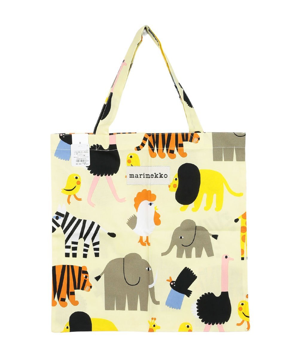 マリメッコ TIIKONI BAG 43*44CM ブルーコムブルー バッグ トートバッグ