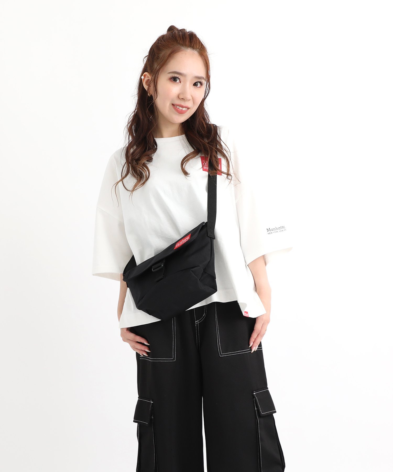 Manhattan Portage Buckle NY Casual Messenger Bag 【Online Limited】 マンハッタンポーテージ バッグ ショルダーバッグ ブラック