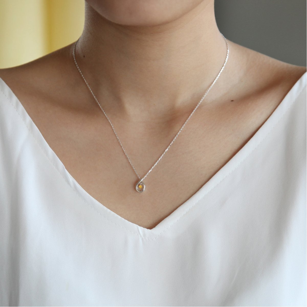 4℃ 【11月誕生石】エターナルシルバー ネックレス ヨンドシー アクセサリー・腕時計 ネックレス シルバー【送料無料】