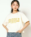 【SALE／50%OFF】ZIDDY 立体ロゴ刺繍ショート丈Tシャツ(130~160cm) ベベ オンライン ストア トップス カットソー・Tシャツ ホワイト ピンク