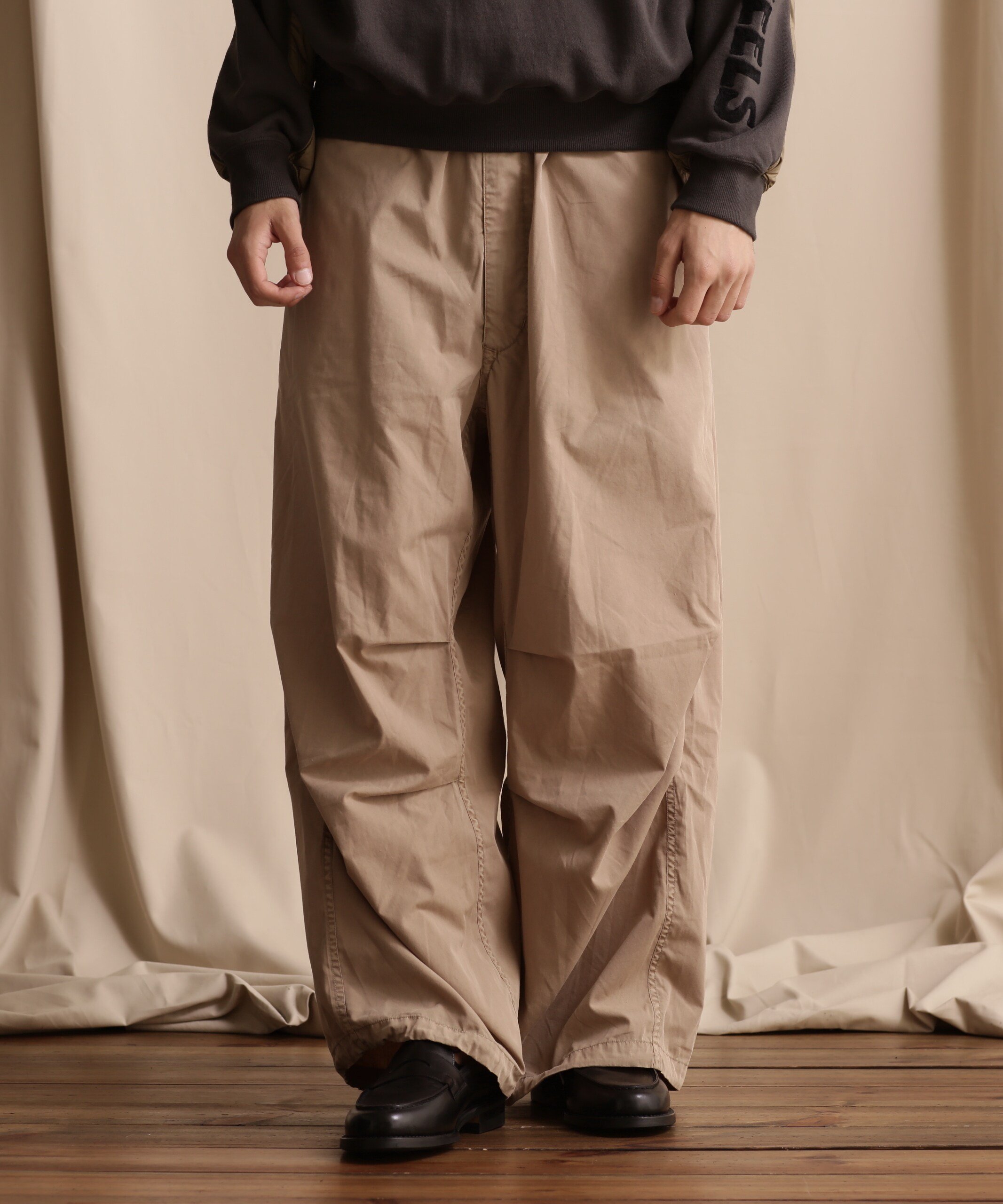 【SALE／50%OFF】Schott 直営限定/FADE OVER PANTS/フェード オーバーパンツ ショット パンツ その他のパンツ ブラック ベージュ【送料無料】
