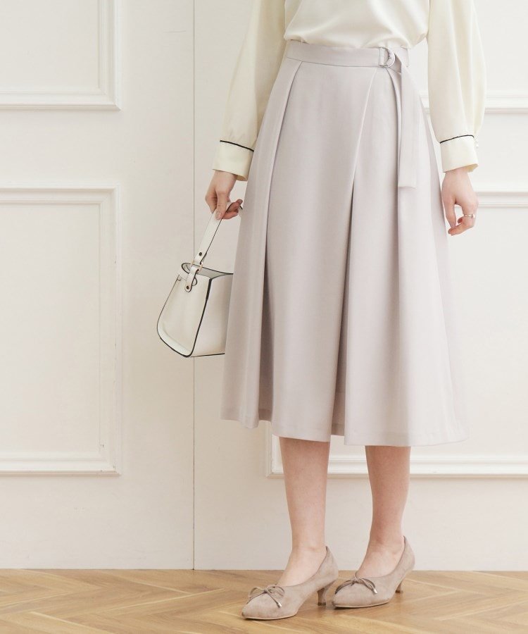 【SALE／30 OFF】Couture Brooch ブリエツイルラップ風スカート クチュールブローチ スカート その他のスカート グレー ブルー ネイビー【送料無料】