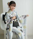 ひよこ商店 ひよこ商店 10歳 振袖セット 女の子 ミント七宝 ウタタネ 着物・浴衣・和装小物 着物 グリーン【送料無料】