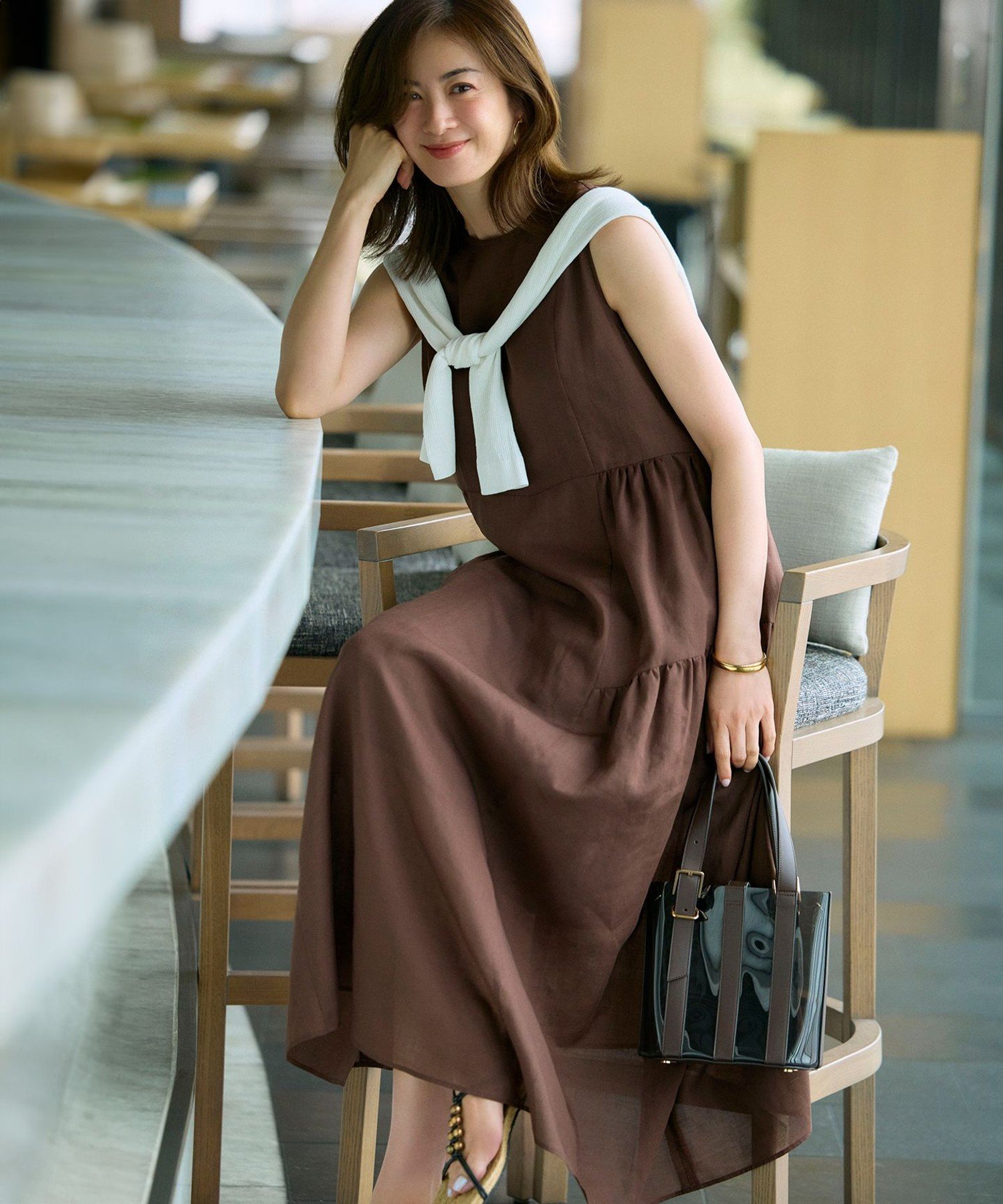 【SALE／50%OFF】23区 【Oggi8月号掲載】クリア ミニ ショルダーバッグ ニジュウサンク バッグ ショルダーバッグ ブラック【送料無料】 stylife-15119892 Rakuten Fashion サンプル画像3