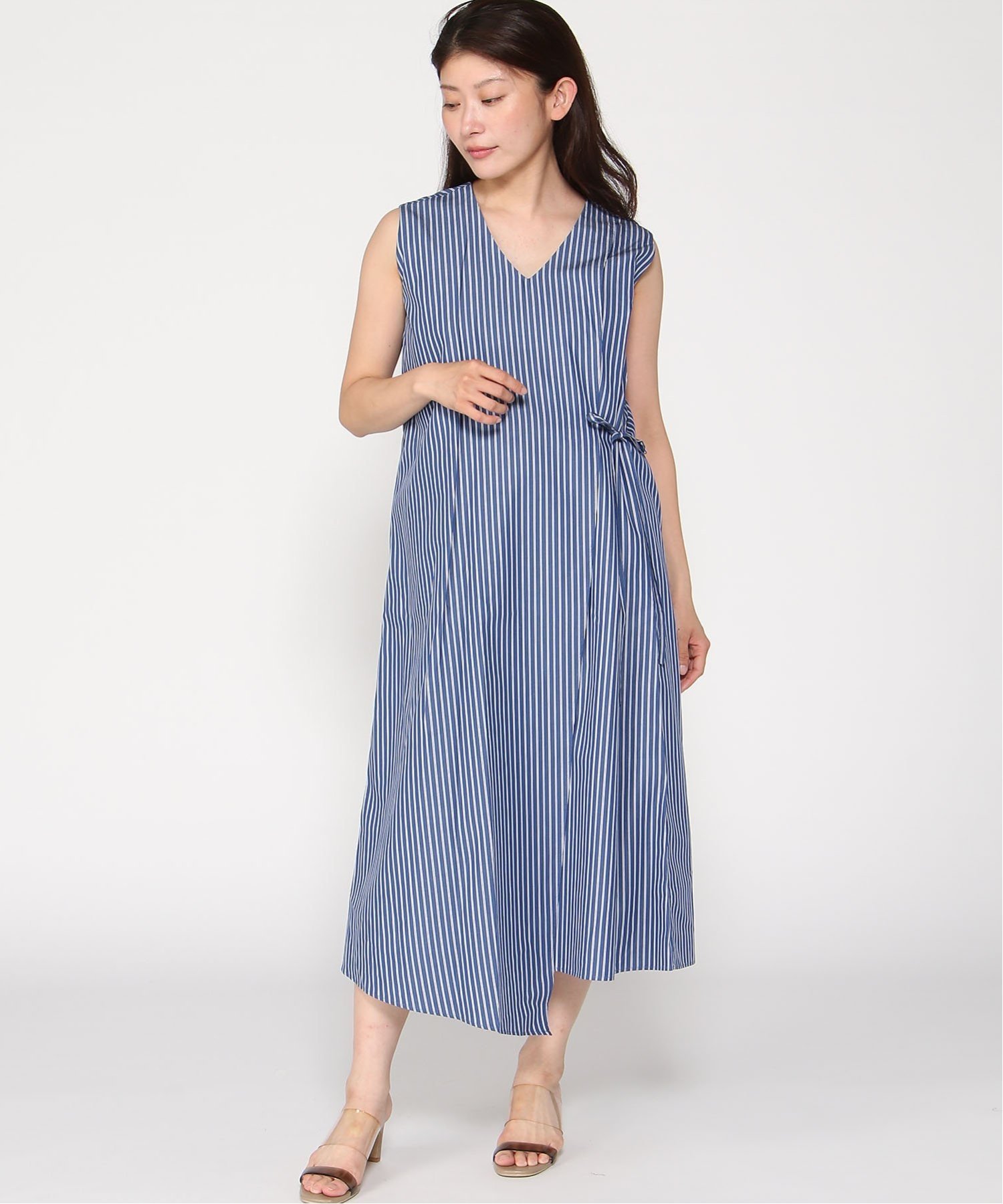 【SALE／30%OFF】Doubleface Tokyo アシンメトリーラップ風ワンピース ダブルフェーストーキョー ワンピース・ドレス ワンピース【送料無料】
