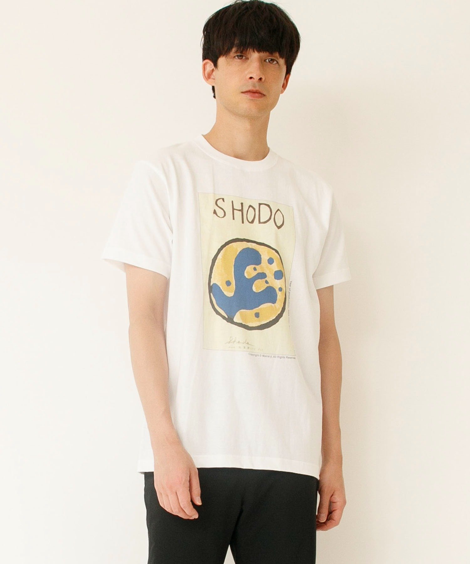 Johnbull Private labo 毎来寺プリントTシャツ SHODOKIILN No.9 ジョンブルプライベートラボ トップス カットソー・Tシャツ ホワイト