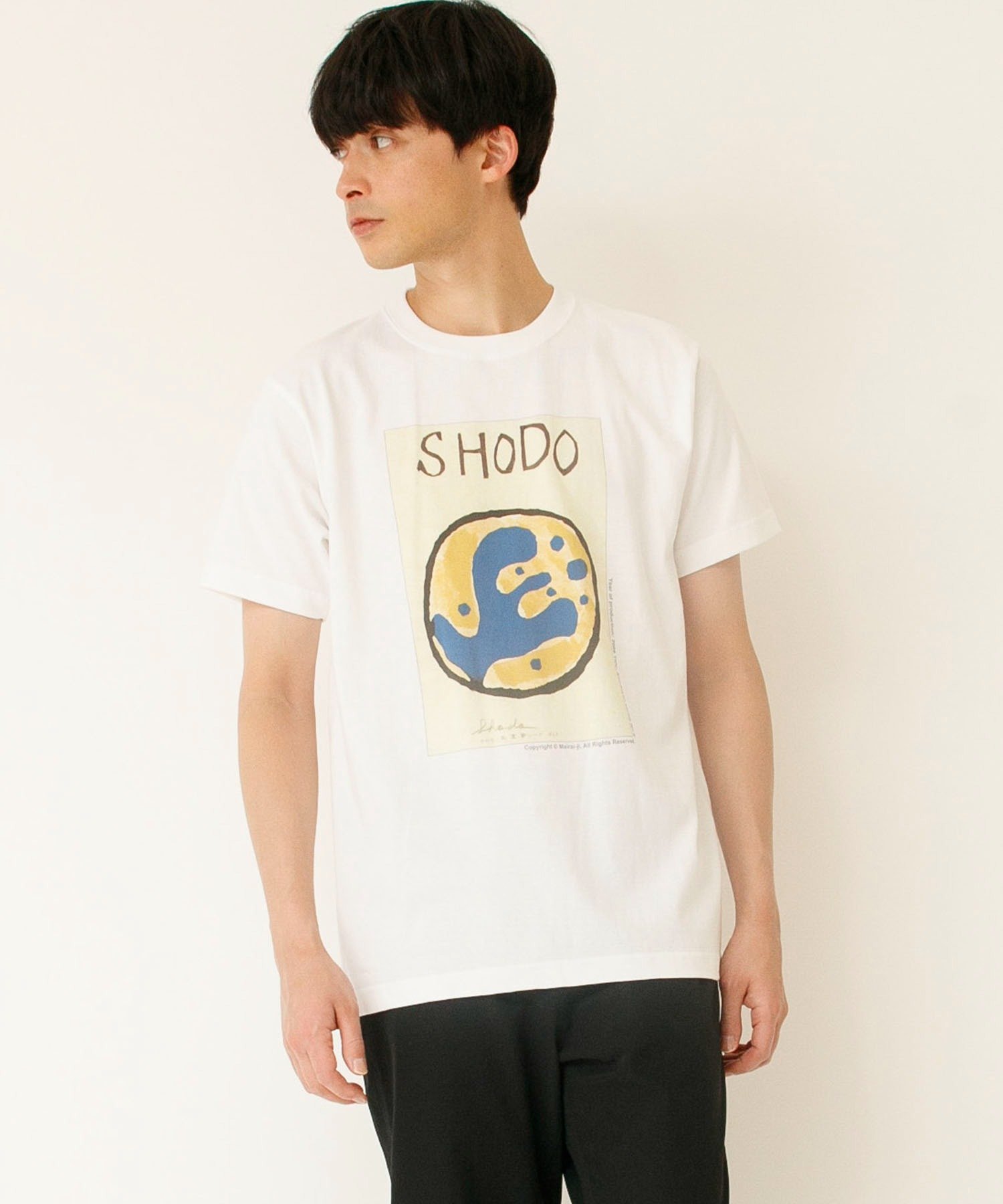 Johnbull Private labo 毎来寺プリントTシャツ SHODOKIILN No.9 ジョンブルプライベートラボ トップス カットソー・Tシャツ ホワイト