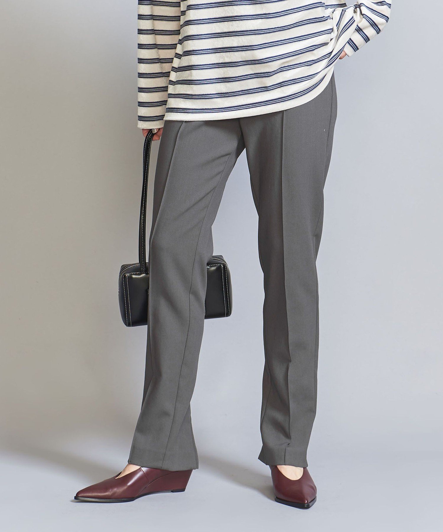 【SALE／80%OFF】BEAUTY&YOUTH UNITED ARROWS スリム バックジップ パンツ ユナイテッドアローズ アウトレット パンツ その他のパンツ グレー ブラック