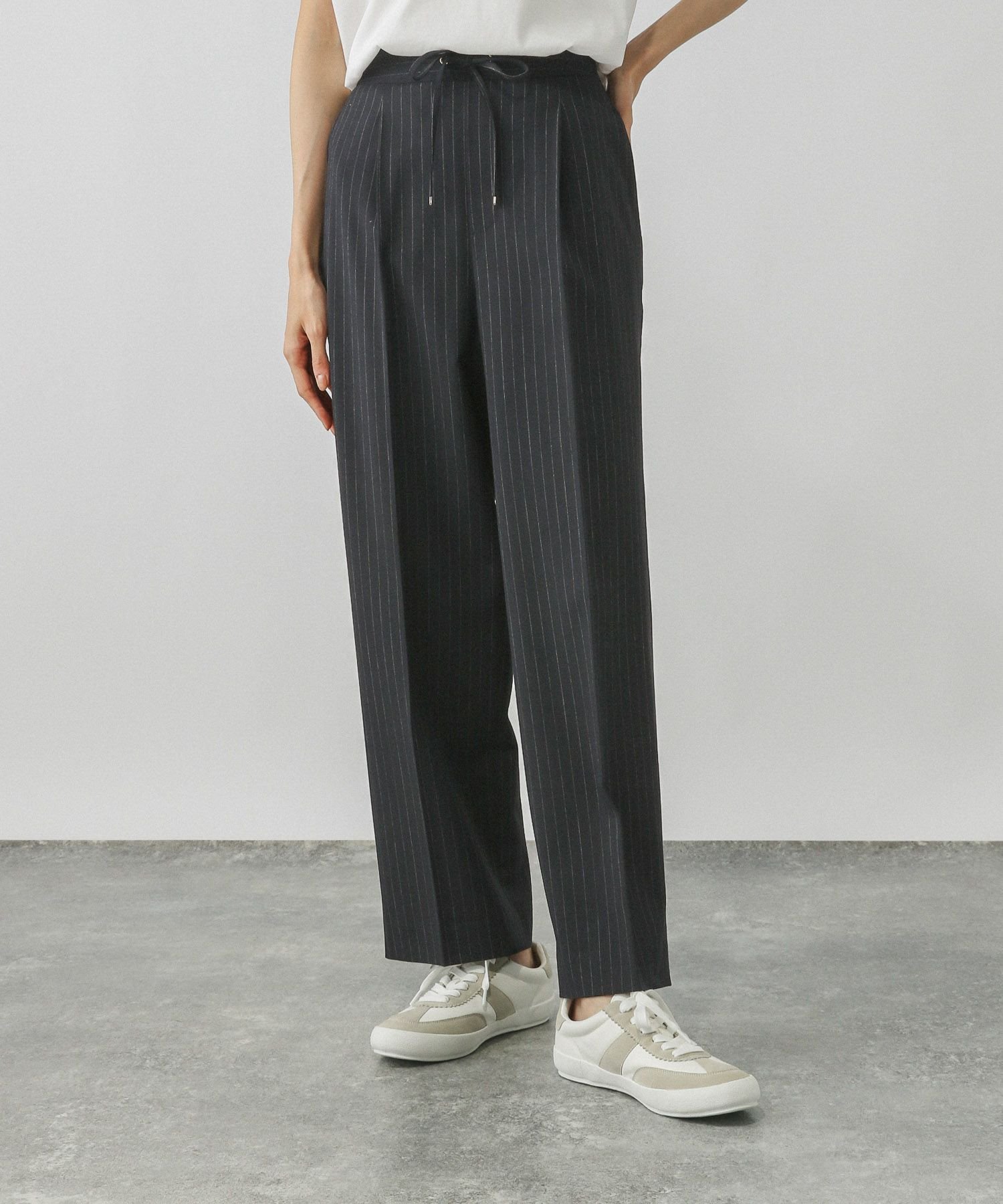 【SALE／50%OFF】GLOBAL WORK ウツクシイージーストレート柄パンツ/575289 グローバルワーク パンツ その他のパンツ グレー ネイビー stylife-15263396 Rakuten Fashion サンプル画像2