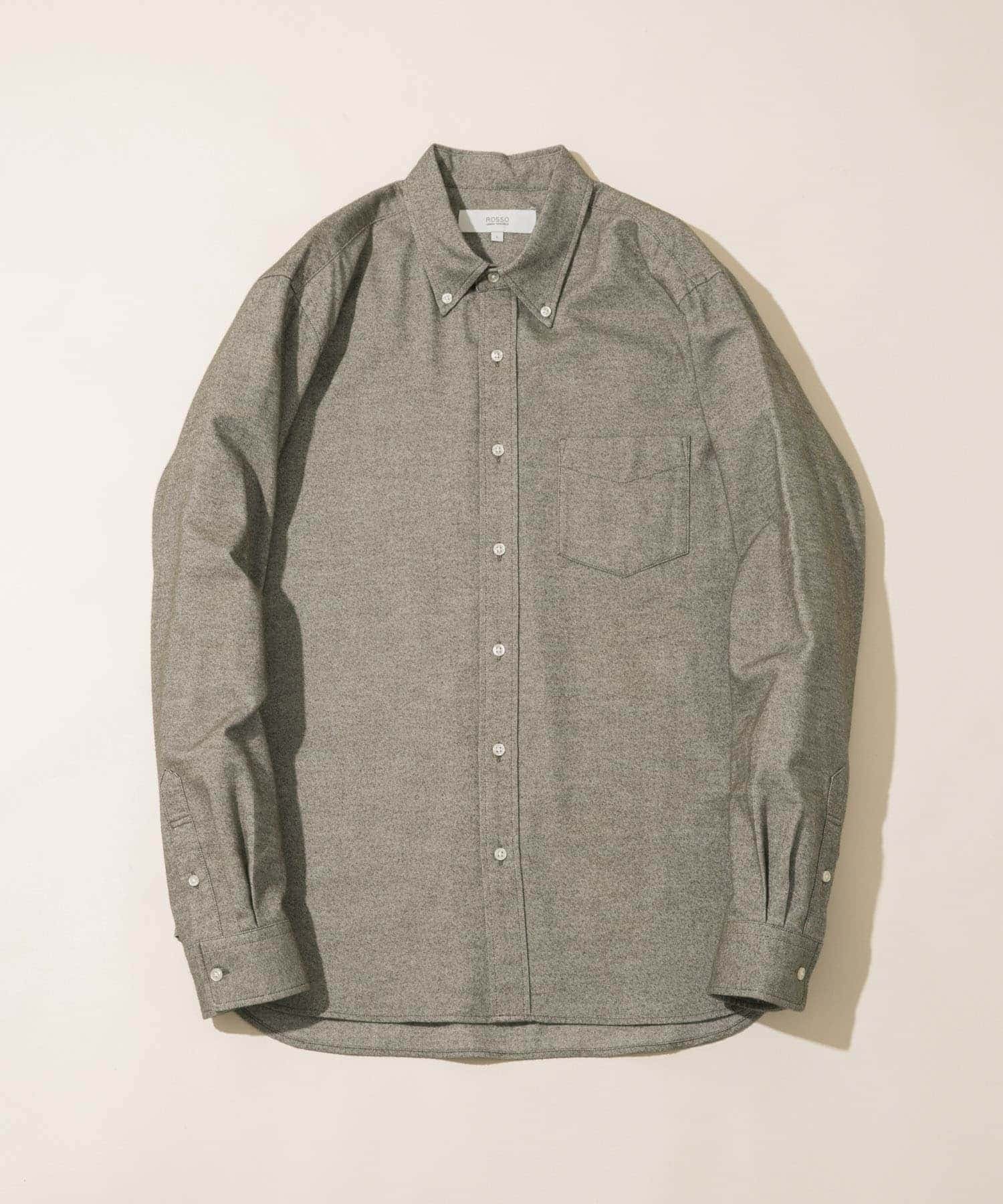 【SALE／55%OFF】URBAN RESEARCH ROSSO 『抗菌 / 防臭』『XXLサイズあり』ハイパフォーマンスフランネルシャツ アーバンリサーチロッソ トップス シャツ・ブラウス ネイビー ブラック ホワイト グレー カーキグリーン ブラウン グリーン