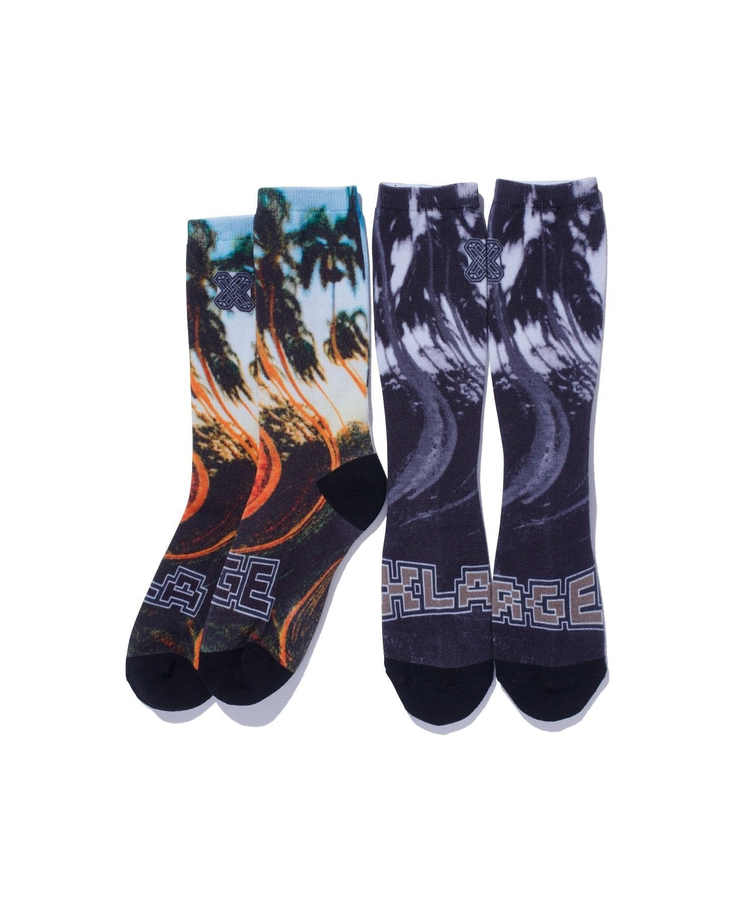 XLARGE PALM TREE SOCKS エクストララージ アクセサリー・腕時計 その他のアクセサリー・腕時計 ブラック