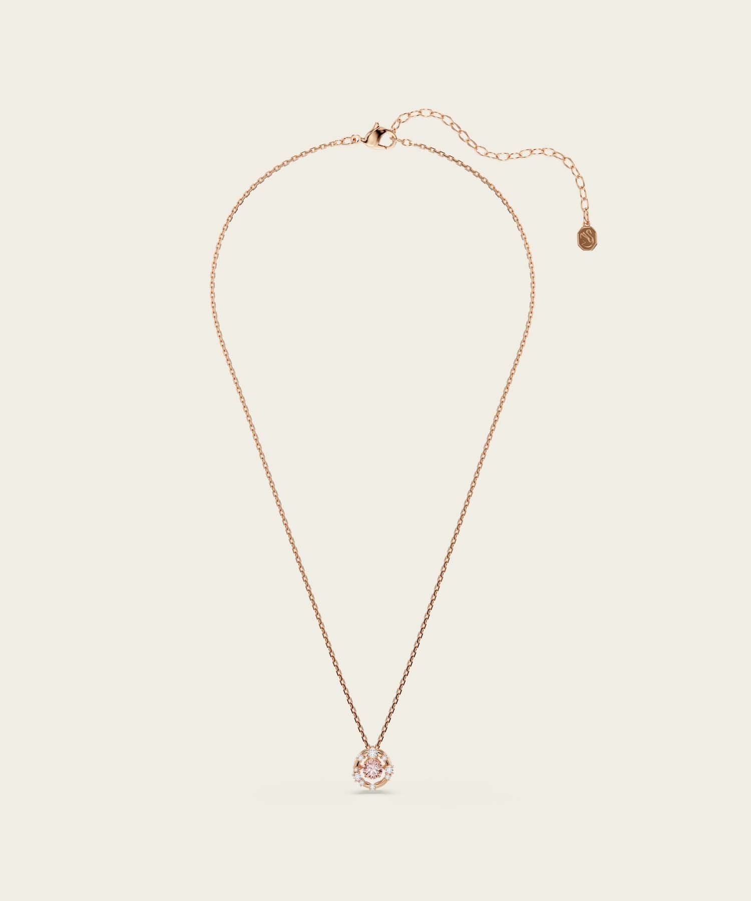 SWAROVSKI 【公式】【スワロフスキー】Constella ペンダント, ラウンドカット スワロフスキー アクセサリー・腕時計 ネックレス ピンク【送料無料】