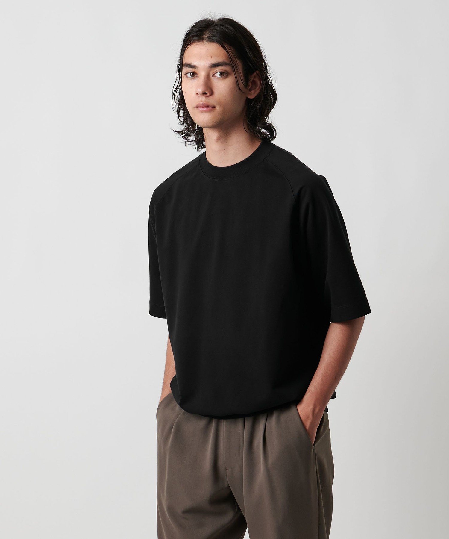 【SALE／30%OFF】UNITED ARROWS ポンチ ウラケ スウェット ラグランスリーブ Tシャツ -抗菌防臭- ユナイテッドアローズ アウトレット トップス カットソー・Tシャツ ブラック ワインレッド グレー【送料無料】