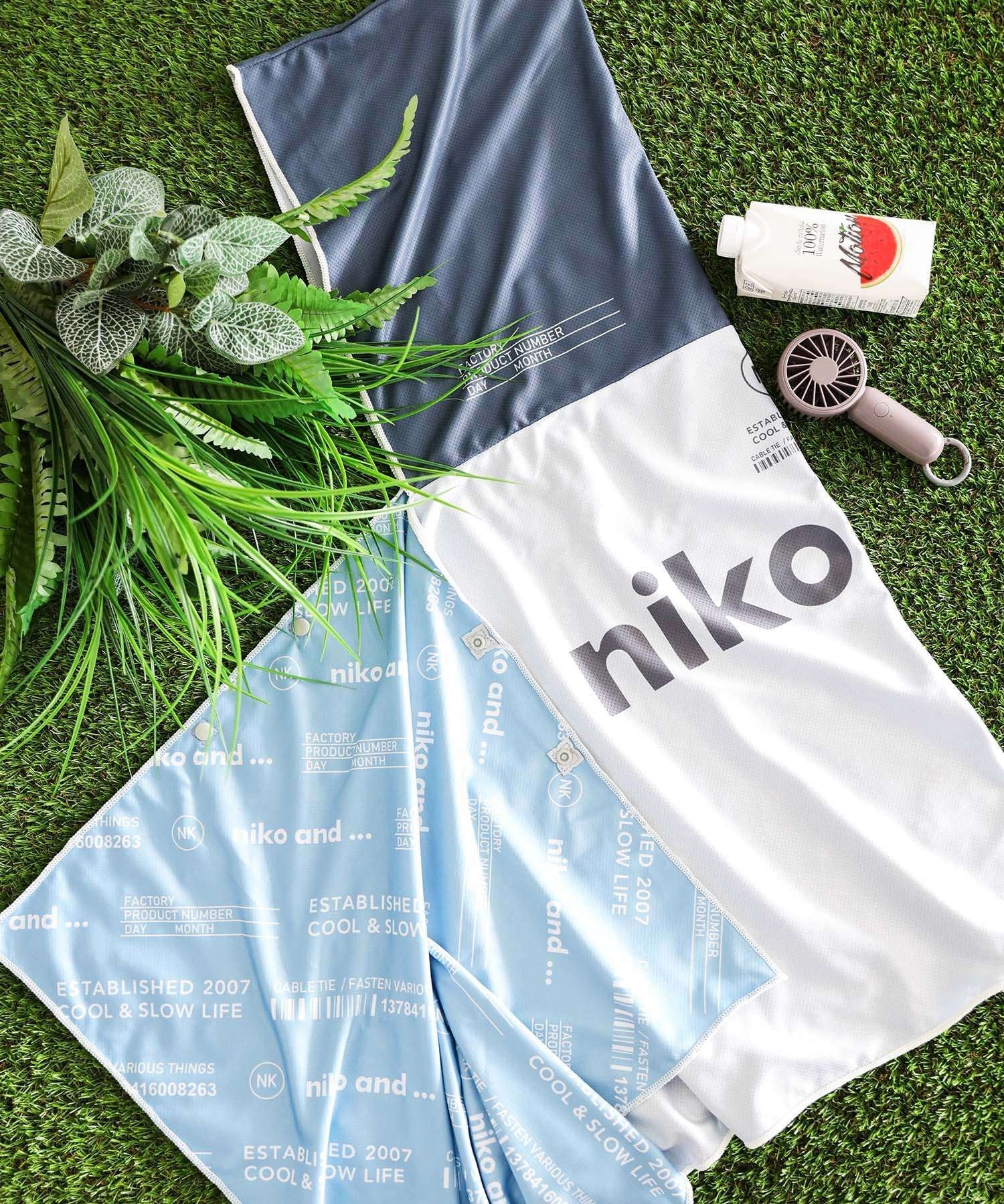 niko and ... 니콜로고 쿨 판초 니코 앤 스포츠 아웃 도어 용품 아웃 도어 레저 캠프 용품 네이비 옐로우