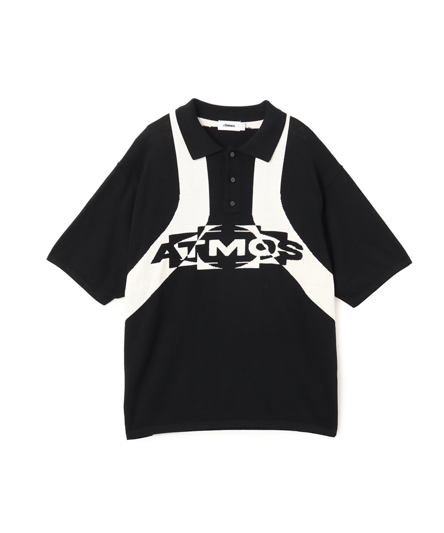 atmos atmos Knit Polo Shirt BLACK アトモス トップス ニット ブラック【送料無料】