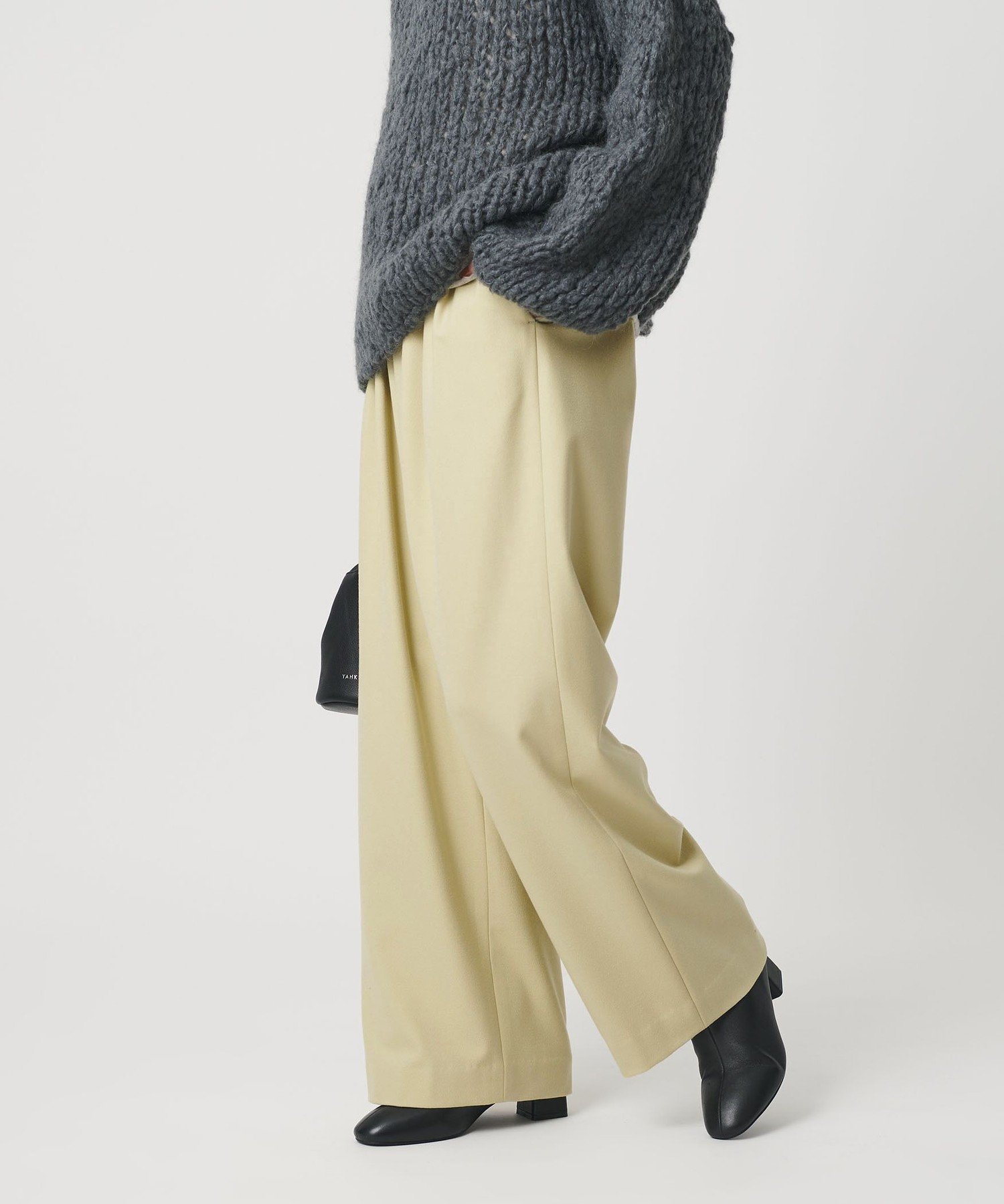 【SALE／40%OFF】BEAUTY&YOUTH UNITED ARROWS 裏起毛ジョーゼット ワイドパンツ ウォッシャブル ユナイテッドアローズ アウトレット パンツ その他のパンツ ブラック グレー【送料無料】 stylife-15708328 Rakuten Fashion パッケージ画像