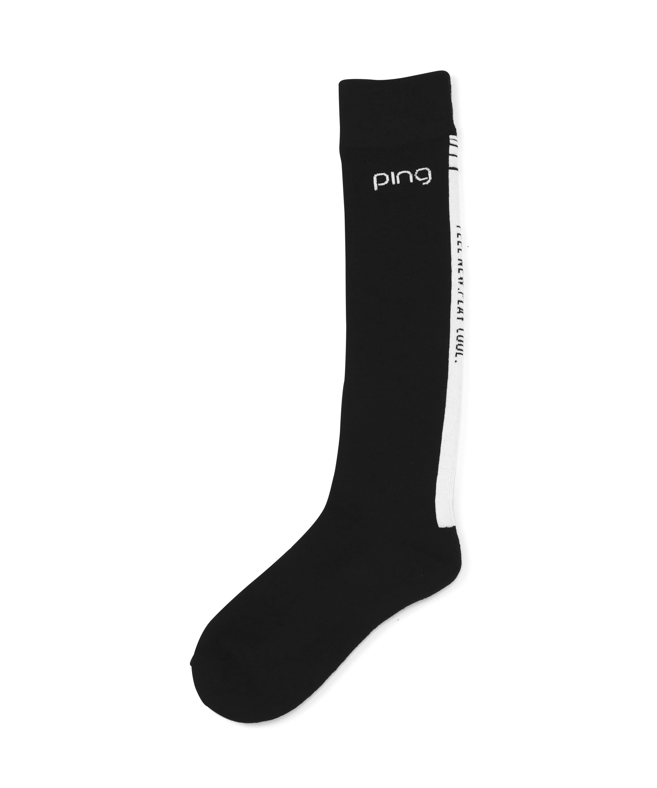 PING APPAREL ハイソックス (LADIES) ピン アパレル 靴下・レッグウェア 靴下 ホワイト グレー ブラック