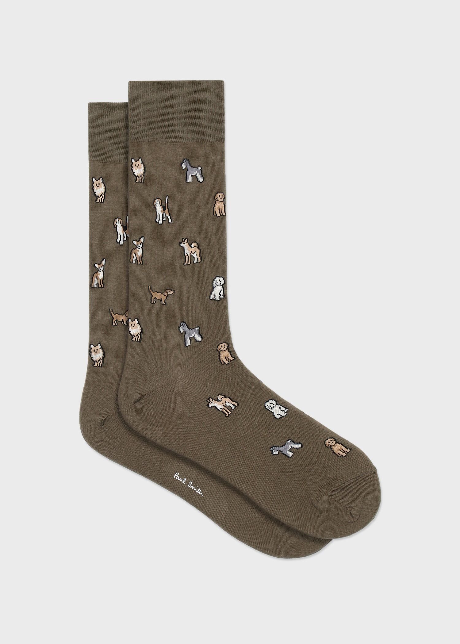 Paul Smith "Kyoto Dogs" ソックス ポール・スミス 靴下・レッグウェア 靴下 レッド グリーン ブラック