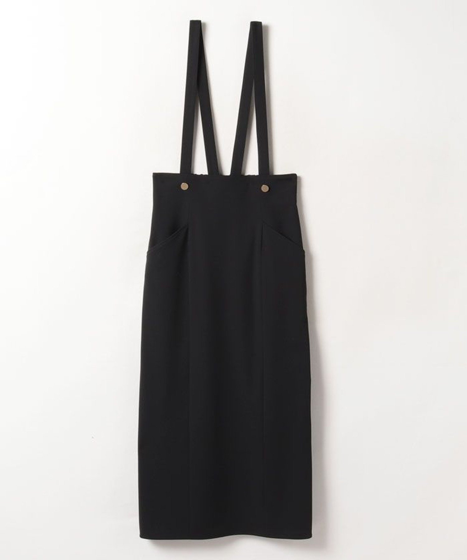 【SALE／50%OFF】allureville サスペンダー付きタイトスカート アルアバイル スカート その他のスカート ブラック【送料無料】のサムネイル