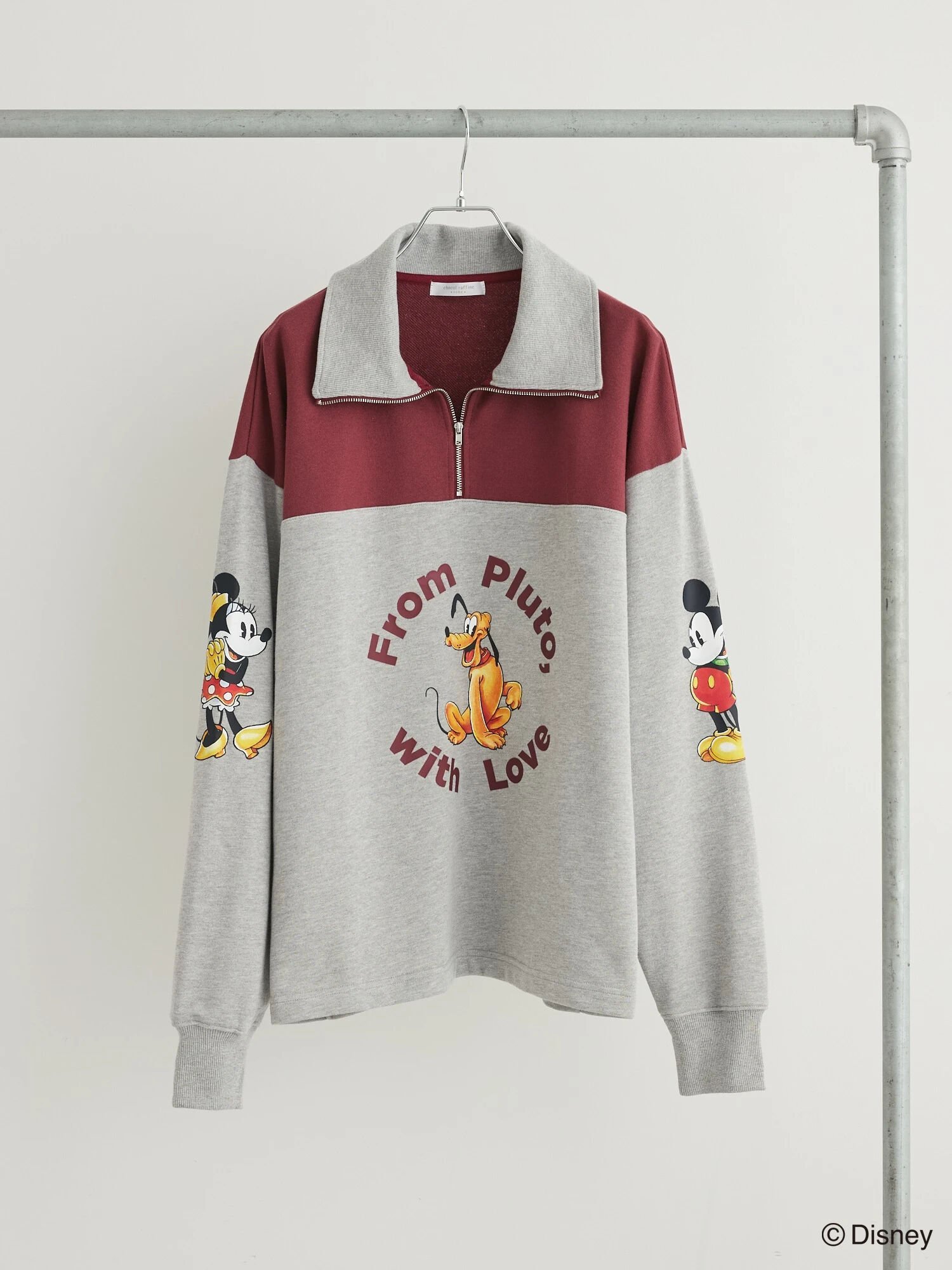 Green Parks Disney/裏毛ハーフZIPスウェットII 23AW グリーンパークス トップス カットソー・Tシャツ レッド【送料無料】のサムネイル