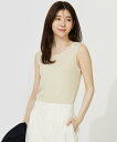 【SALE/50%OFF】any SiS ラメテレコ タンクトップ エニィスィス トップス ノースリーブ・タンクトップ シルバー グレー