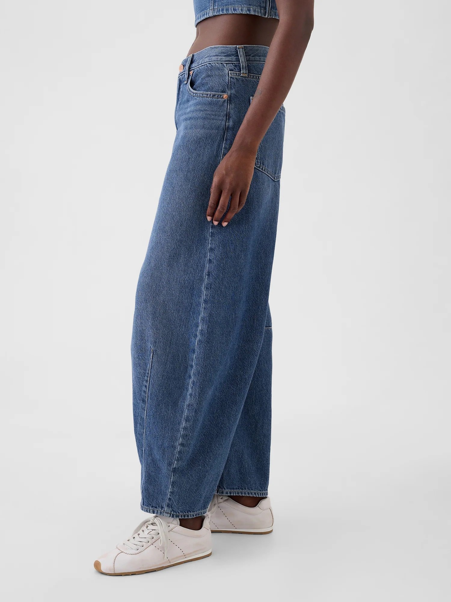 GAP (W)ハイライズ ホースシュー デニム ギャップ パンツ ジーンズ・デニムパンツ ブルー【送料無料】