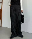 【SALE/54%OFF】JUNOAH callautia 裏起毛スラックス ジュノア パンツ スラックス・ドレスパンツ ブラック ネイビー グレー【送料無料】