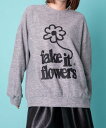 【SALE/33%OFF】WEGO LADY'S Fake flowersニットPO ウィゴー トップス ニット グレー
