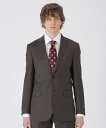 BLACK LABEL CRESTBRIDGE 【一部店舗限定】Zegna TRAVELLERシャンブレーブラウンヘリンボーンスーツ ブルーレーベル / ブラッ...