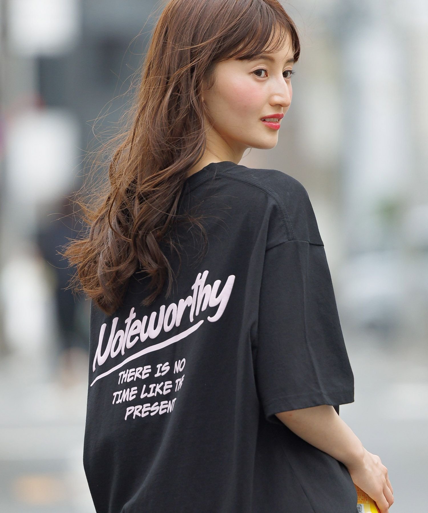 【SALE／13%OFF】GLOBAL WORK BIGグラフィックT半袖/AND YUA ANY/301994 グローバルワーク トップス カットソー・Tシャツ ブラック グリーンのサムネイル