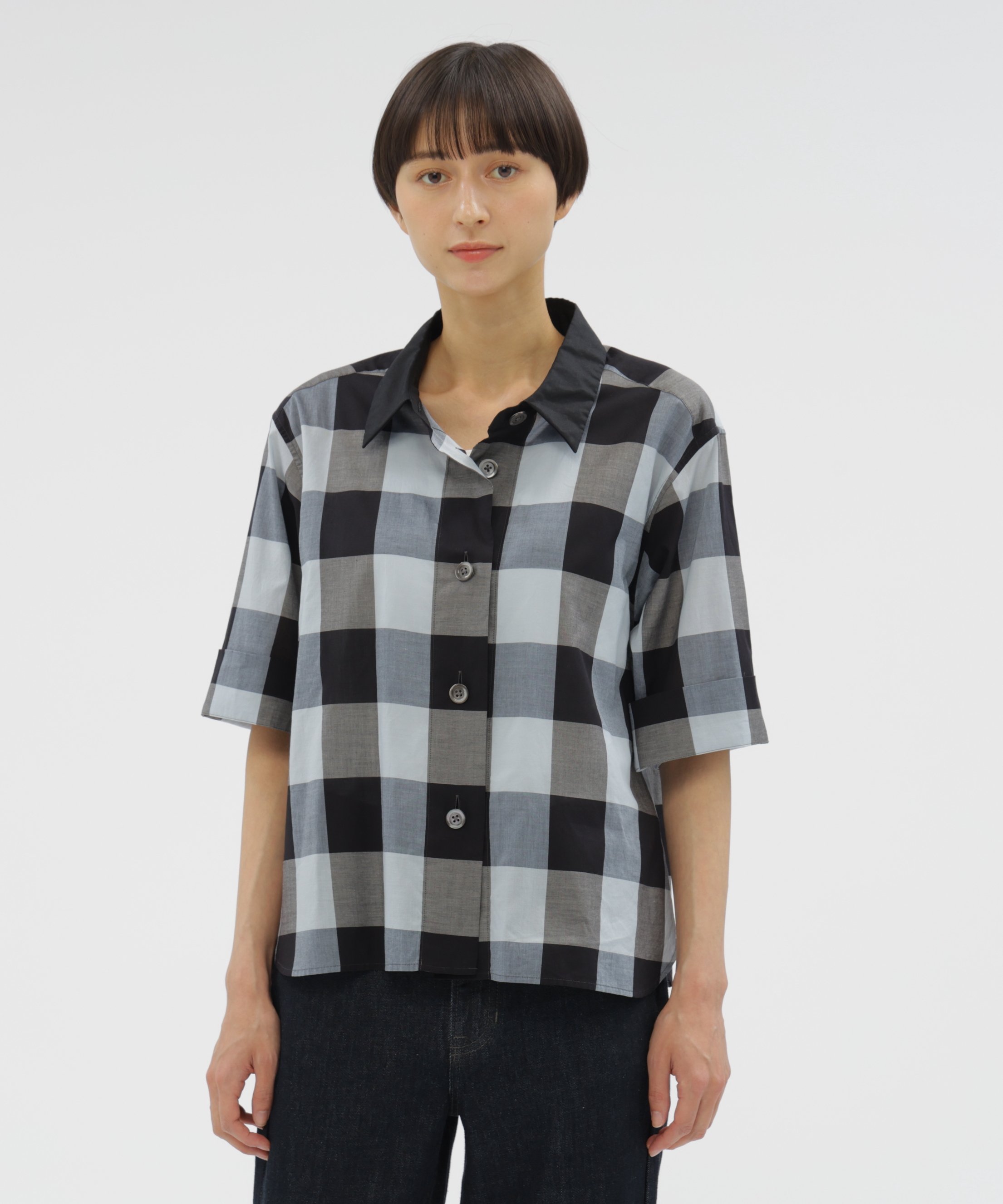 美品 マーガレットハウエル メンズ XL コットン 半袖 チェック シャツ 白 楽天市場】チェック シャツ(ブランドマーガレットハウエル)の通販