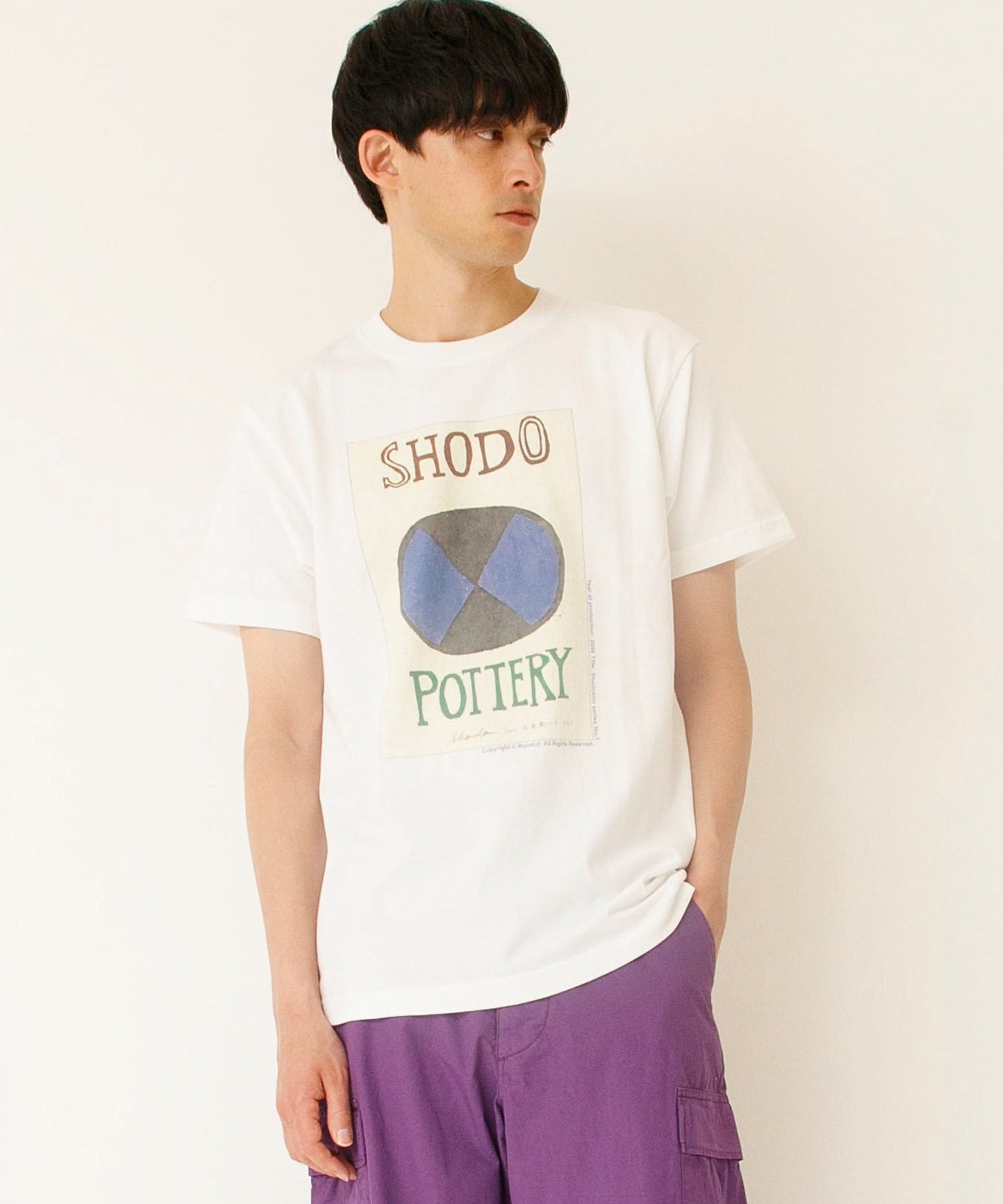 Johnbull Private labo 毎来寺プリントTシャツ SHODOKIILN No.1 ジョンブルプライベートラボ トップス カットソー・Tシャツ ホワイト