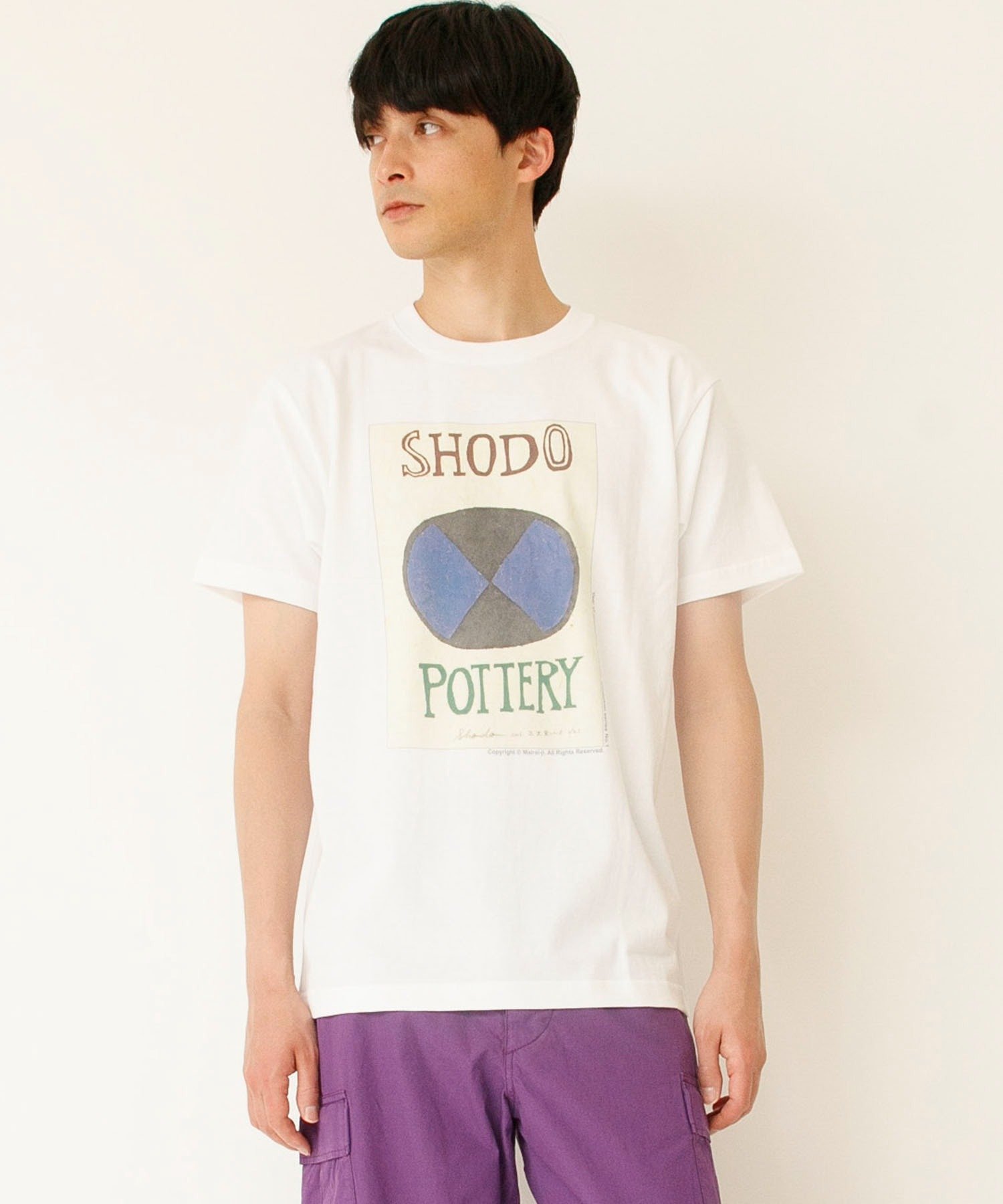 Johnbull Private labo 毎来寺プリントTシャツ SHODOKIILN No.1 ジョンブルプライベートラボ トップス カットソー・Tシャツ ホワイト