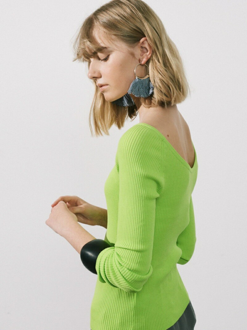 【SALE／50%OFF】GALERIE VIE ギザコットンリブ ラウンドネックプルオーバー トゥモローランド トップス ニット【送料無料】のサムネイル