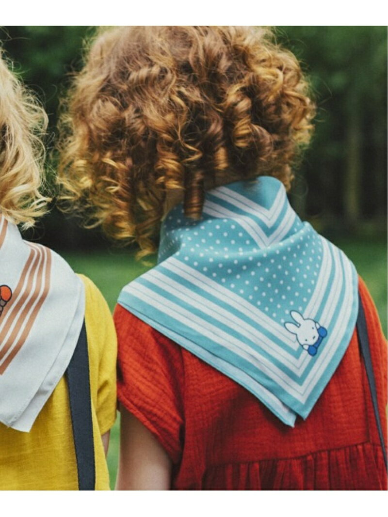 【SALE／50%OFF】studio CLIP アソートプリントスカーフ〔Dick Brunaコラボ〕 スタディオクリップ ファッション雑貨 スカーフ・バンダナ グリーン ブラウン ブラック ベージュのサムネイル