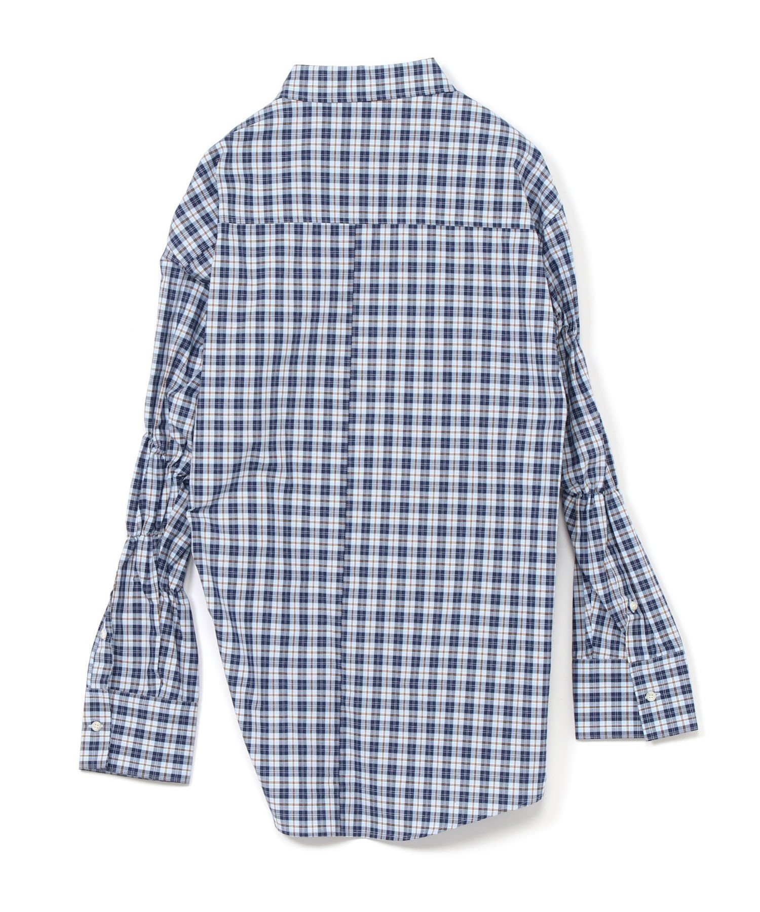 TENDER PERSON TENDER PERSON/(U)GATHER SHIRT テンダ—パーソン トップス シャツ・ブラウス ブルー レッド
